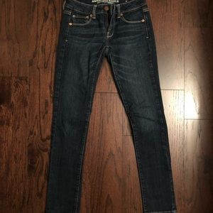 AE Skinny Stretch Jean size 2 dark wash